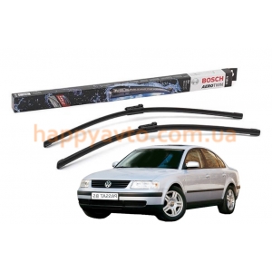 Комплект дворников на Volkswagen Passat B5 1996-2000 — Bosch AeroTwin